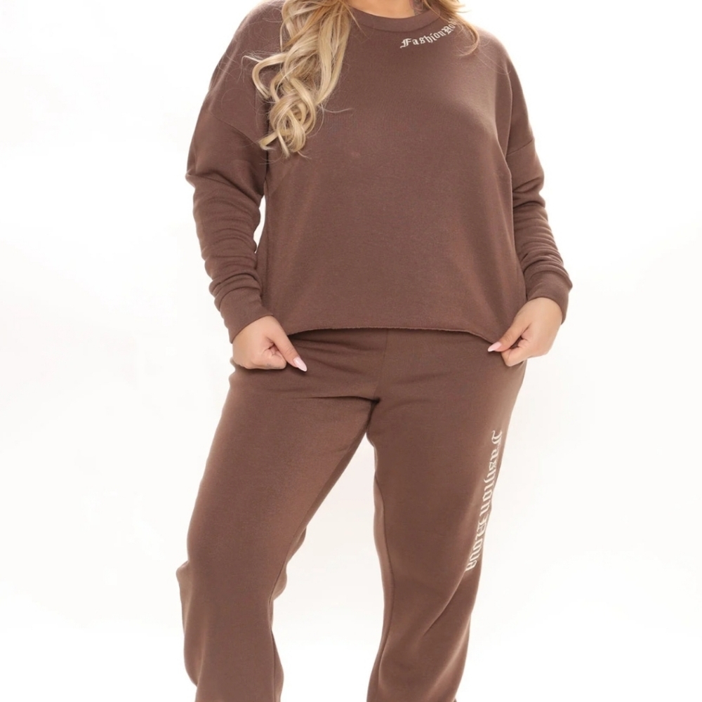 2pc brown 2x fashion nova coffee set